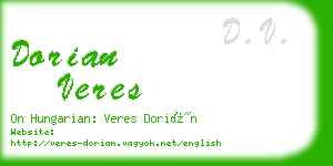 dorian veres business card